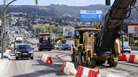 Imagen de las obras en la Avenida de Madrid, donde la concesionaria ha pedido una prrroga en el plazo de ejecucin
