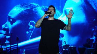 Melendi en el concierto que ofreció en Vigo el año pasado 