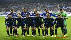 Once titular del Oviedo ante el Girona