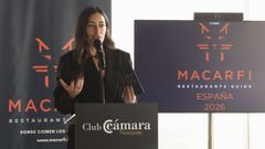 Lorena Chousa, directora territorial de Macarfi, este jueves en el Club C�mara Noroeste