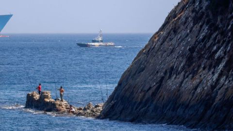 Vista de Cala Arena, en Algeciras donde ayer muriun ocupante de una narcolancha