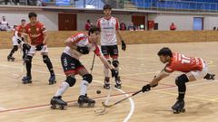 Una de las jugadas de ataque del Lubi�ns frente al Telecable