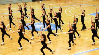 Foto de archivo de patinadoras del Campus Stellae