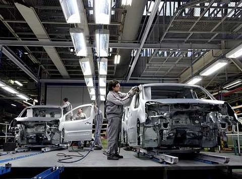 Centro de produccin de PSA Peugeot Citron de Vigo, en donde se ensambla el nuevo C4 Picasso.