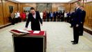 Los ministros del nuevo Gobierno de coalicin prometen sus cargos ante la Constitucin