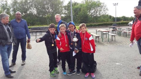 Lucas Noubi, tras ganar un campeonato con un equipo de la base del Mouscron belga