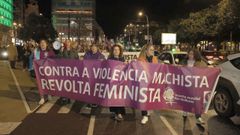 Manifestacin contra la violencia machista realizada en A Corua el pasado 25 de noviembre, Da Internacional de la Eliminacin de la Violencia contra la Mujer.