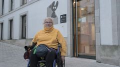 Gema Ardao hizo ya cinco veces el Camino este a�o despu�s de que su expareja la dejase en silla de ruedas por una paliza