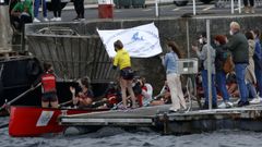 Regata de traineras Bandeira Concello de A Pobra
