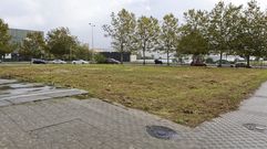 Parcela del IGVS situada frente al auditorio que el Concello solicita a la Xunta su cesin para crear un aparcamiento disuasorio dentro del proyecto para abrir Ferrol al mar.