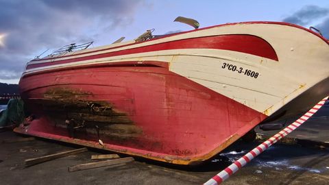 El golpe que sufrió en el casco de madera fue la causa del naufragio