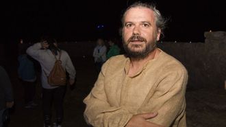 Mart�nez, nunha das Noites de Naufraxios que ten ofrecido aAntena, precisamente no Cemiterio dos Ingleses, Camari�as 