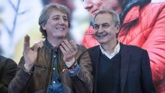 Carlos Mart�nez junto al expresidente del Gobierno, Jos� Luis Rodr�guez Zapatero.