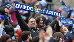 Lugo Real Oviedo Anxo Carro aficion.Aficionados del Real Oviedo celebran la victoria en el Anxo Carro