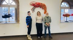 Actualmente se pueden ver en Vil�n piezas del colectivo Retoque Retro, hechas a base de basura marina recogida en las playas