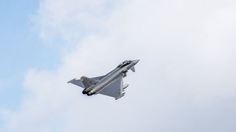 Un caza Eurofighter en una imagen de archivo.