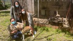 Susana �lvarez, de Cabanas da Ulla (arriba); junto a Julia Rey de Bico de Xeado (a la derecha); y Olalla Garc�a, directora del Refugio de Bando, en las instalaciones de la fundaci�n comarcal a la que ir�n destinados �ntegramente los fondos del sorteo