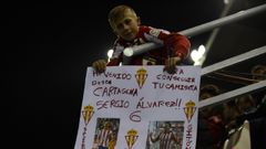 Andr�s, el ni�o de Cartagena que es fan�tico del Sporting