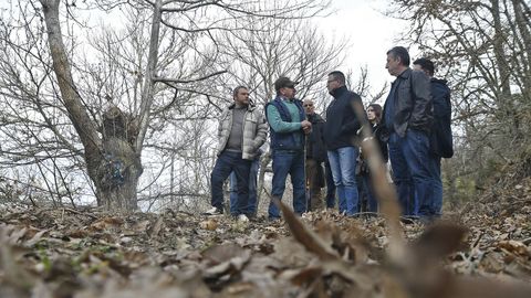 El conselleiro de Medio Rural, Jos� Gonz�lez, visit� los soutos de Tuxe y Cambela en O Bolo