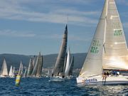 La regata se disput� por la r�a de Pontevedra el fin de semana. 