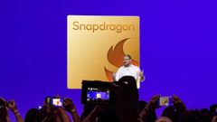 El brasileo Cristiano Amon durante su conferencia, donde dej entrever haci dnde se encamina la inteligencia artificial.