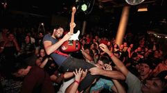La banda de rock Biznaga en directo.