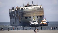 El incendio en el carguero Fremantle Highway