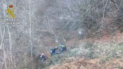 Rescate del senderista de 66 a�os en Caleao