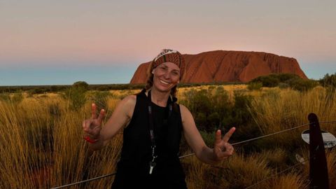 Mar�a Elsi Ribeiro, motociclista y aventurera