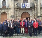 Los participantes en el acto de defensa de As Ermitas. 
