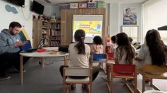 Los ni&ntilde;os que acuden al aula pudieron disfrutar de tres cortometrajes