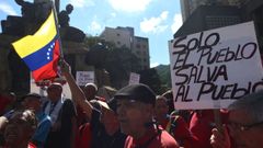 Manifestaci�n contra el inicio del di�logo