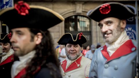 Celebraci�n de la Diada en las calles de Barcelona