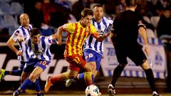 Denis Su�rez, en Riazor