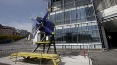 Banco de pruebas de la empresa Aluman en el pol�gono de Sab�n