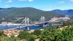 El puente de Rande desde Trasma