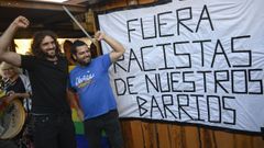 Concentraci�n convocada por AMA Asturies en contra de la agresi�n a dos de sus militantes en San Mateo