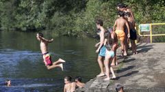 La playa fluvial de Tapia (Ames), en una imagen de archivo.