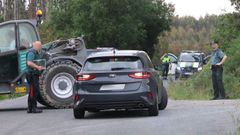 Accidente en San Sadurni�o, donde falleci� un motorista