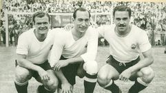 Isidro L�ngara (en el centro de la imagen) en su etapa en el Real Club Espa�a de M�xico