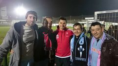 Miembros de la pe�a estuvieron la semana pasada alentando al Celta B en su fallida visita a Astorga