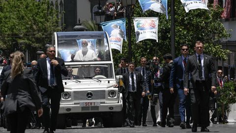 El primer d�a del Papa en Canarias, en im�genes