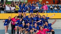 Carballal celebrando el ascenso
