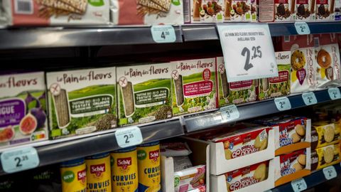 Productos a la venta en un supermercado de Toledo