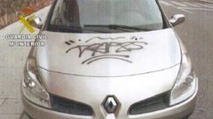 Pintadas en un coche