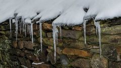 Estampas de la nevada en A Pobra do Brollón