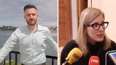 Lara Mart�nez, viceconsejera de Turismo, y Jorge Garc�a, viceconsejero de Infraestructuras