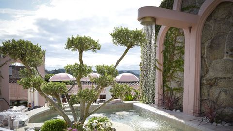 La zona del spa de Aldea (c) Alma, en Sanxenxo
