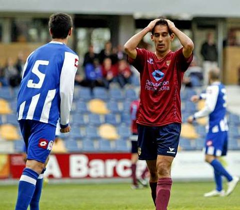 Richi se lamenta tras caer el a�o pasado ante al D�por B.