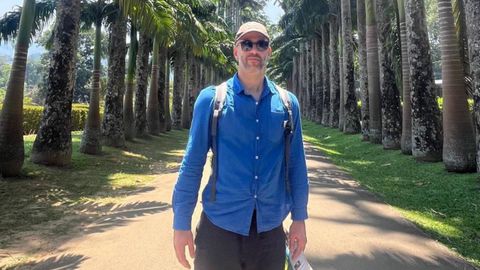 El gallego Ernesto Rama en Sri Lanka.